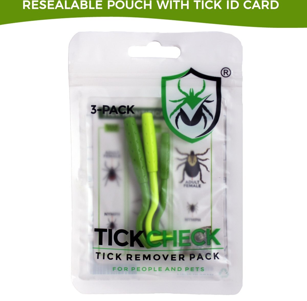 TickCheck Tick Remover Value， 3-pack