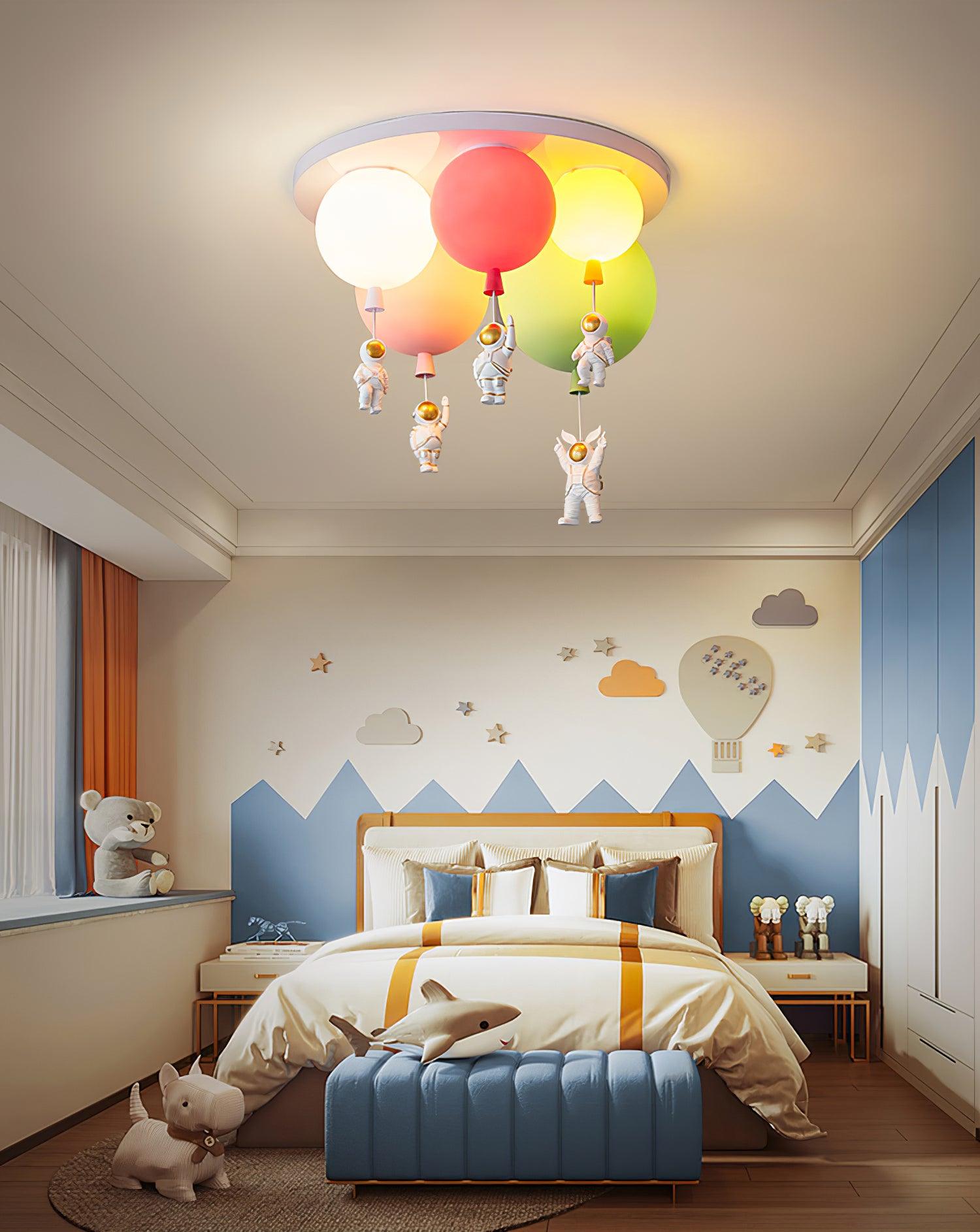 Frosted Balloon Combination Ceiling Lamp