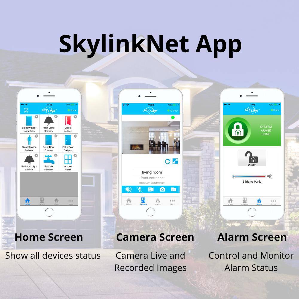 SkyLink Wireless Alarm Security System Kit - Echo Alexa and IFTTT compatible SK-200