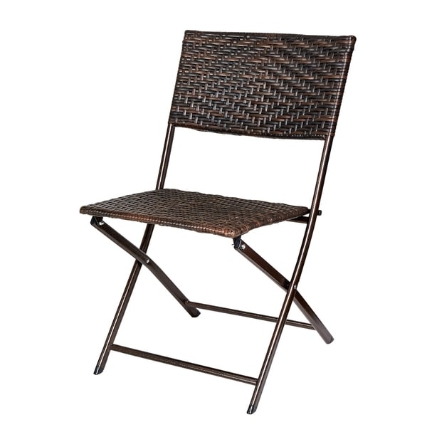 Porthos Home Rattan Patio Furniture Bistro Set ，Table and Two Chairs