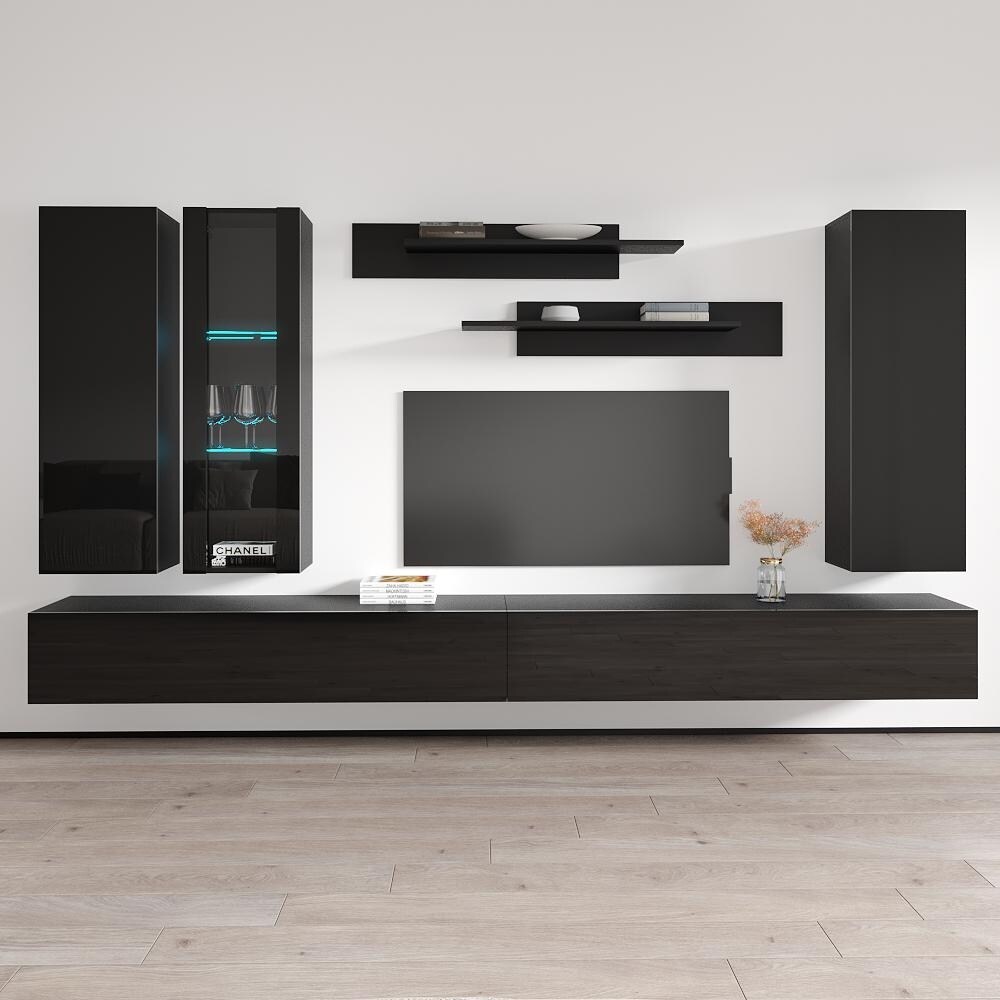 Fly EF4 30TV Wall Mounted Floating Modern Entertainment Center