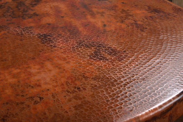 Laredo Round Copper Coffee Table   Mediterranean   Coffee Tables   by san carlos imports llc  Houzz