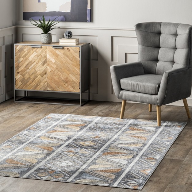 Nuloom Dolina Stripes Machine Washable Area Rug