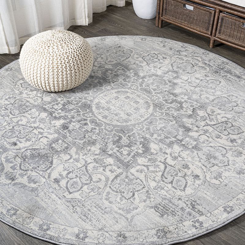 Modern Vintage Moroccan Medallion Area Rug