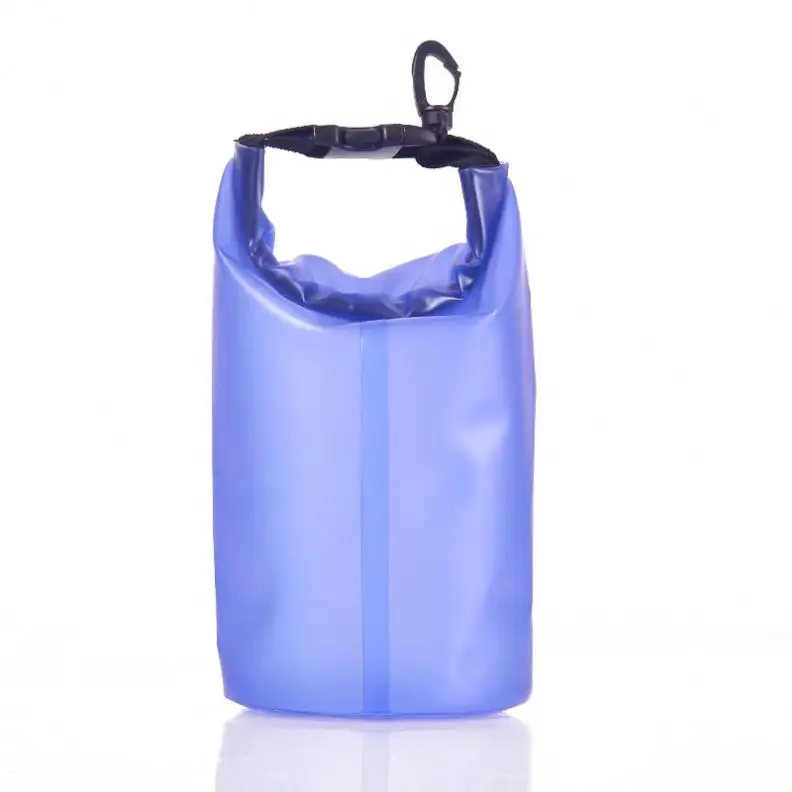 2L Outdoor Sports Bag Front Zip Pocket Camping Hiking Transparent PVC Waterproof Dry Bag