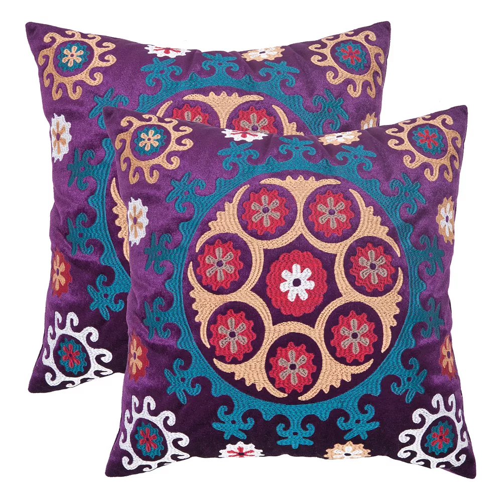 Vanessa 2-piece 22'' x 22'' Throw Pillow Set