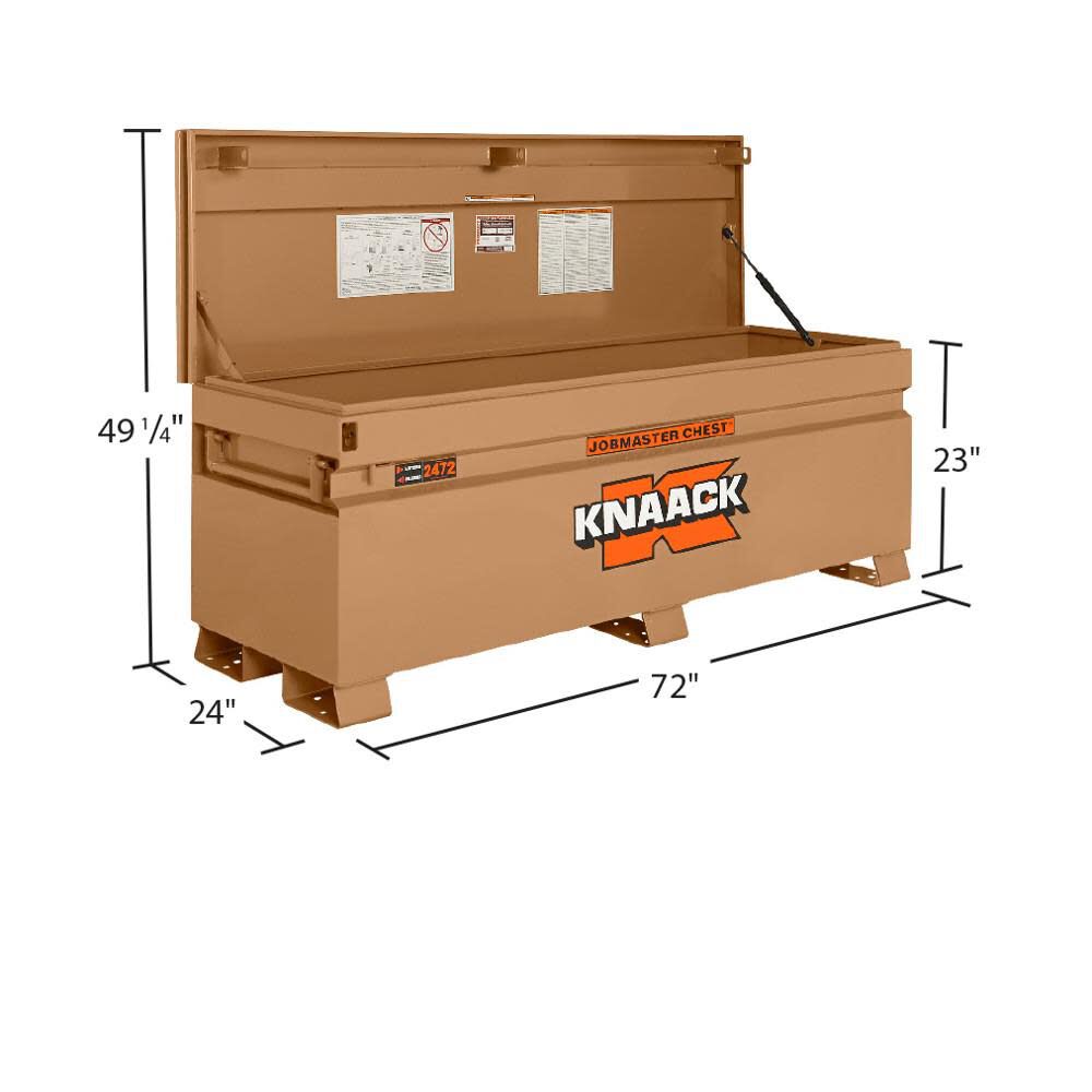 Knaack JOBMASTER Chest 24.5 Cu. Ft. Steel Jobsite Box 2472 from Knaack