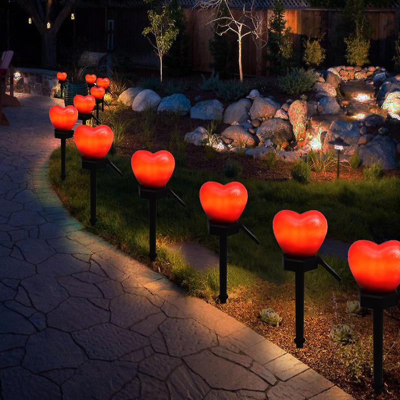 Valentine's Day Love Heart Solar Lights For Outdoors Yard