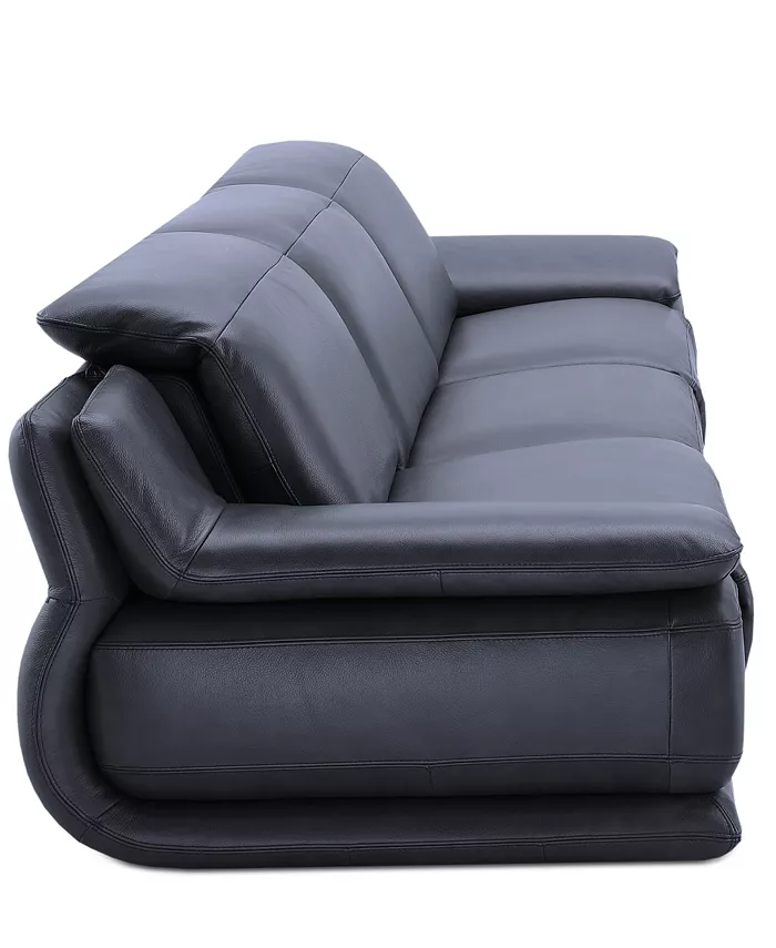 Furniture Daisley 3-Pc. Leather Sofa with 2 Power Recliners