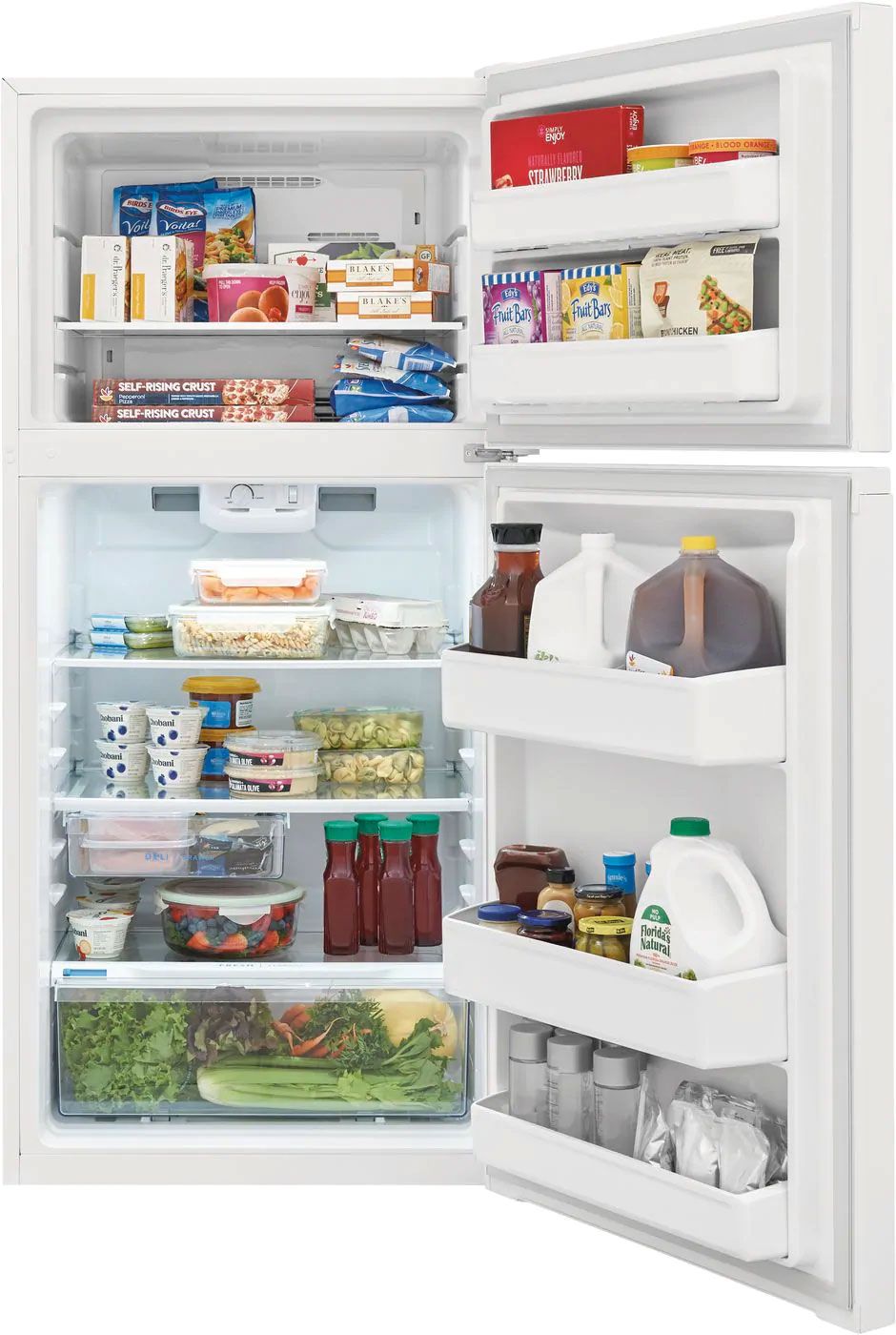 Frigidaire ADA 13.9 Cu. Ft. White Top Freezer Refrigerator