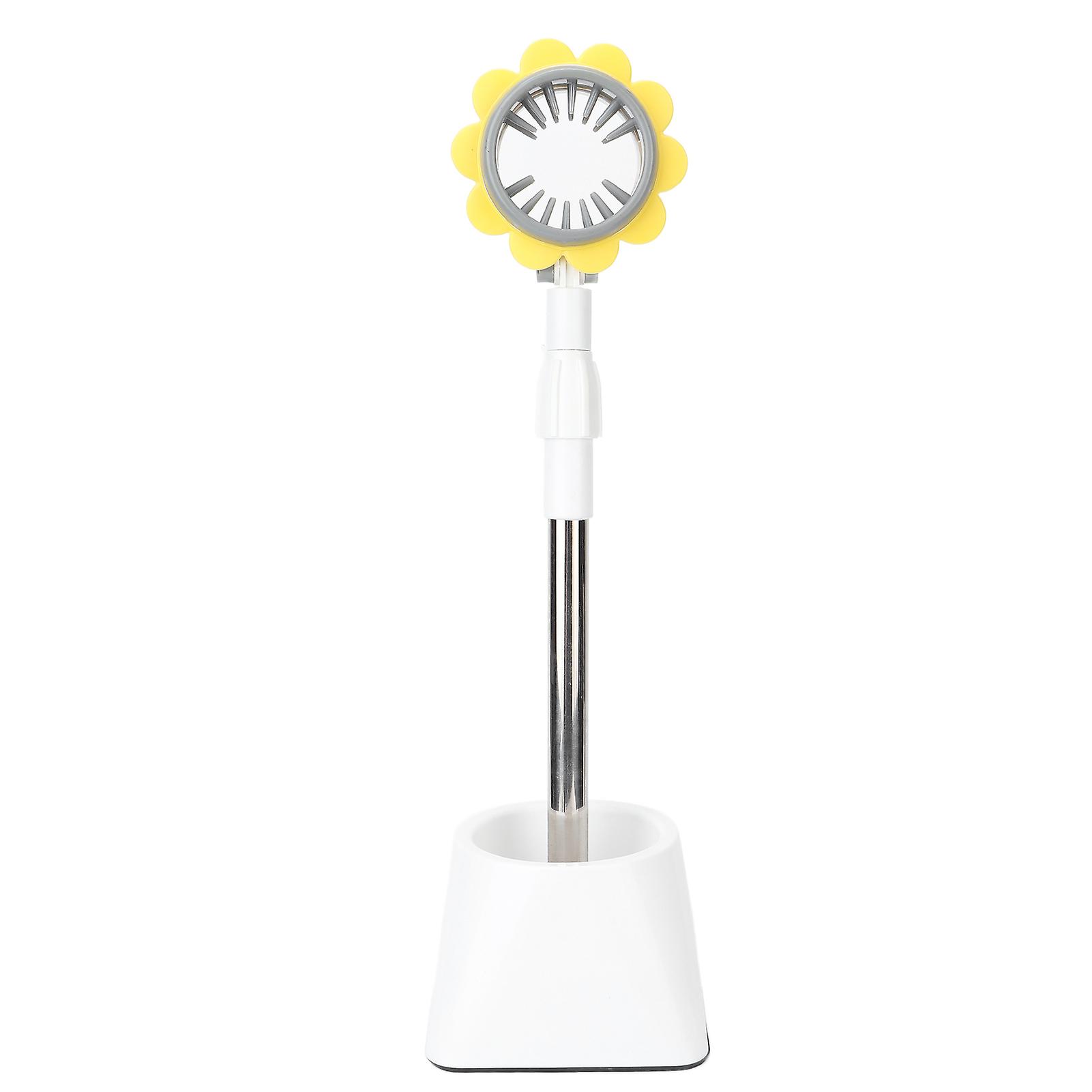 Adjustable Height Hair Dryer Holder Stand Lazy Hand Free Stainless Steel Blow Dryer Holder For Bathroomwhite Flower