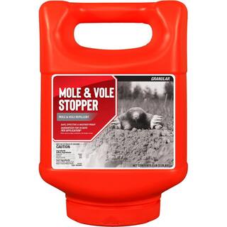 ANIMAL STOPPERS Mole and Vole Stopper Animal Repellent 5# Ready-to-Use Granular ShakerJug MV-G-005