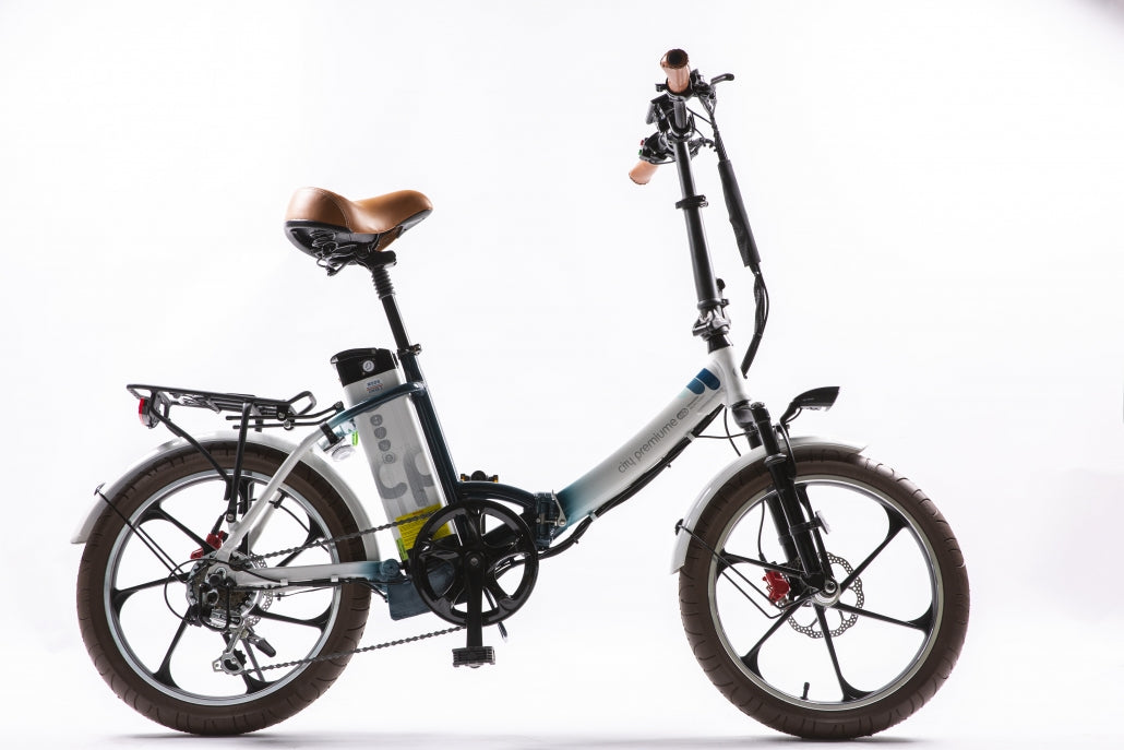 Green Bike Electric New City Premium Folding Step Thru 48V Ebike