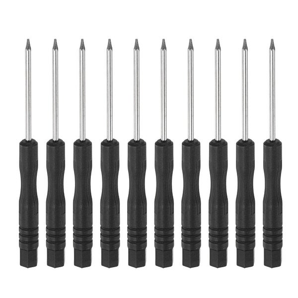 0.8mm Mini Star Screwdriver for Watch Eyeglasses Electronics Repair， 10 Pcs - Black - - 37422381