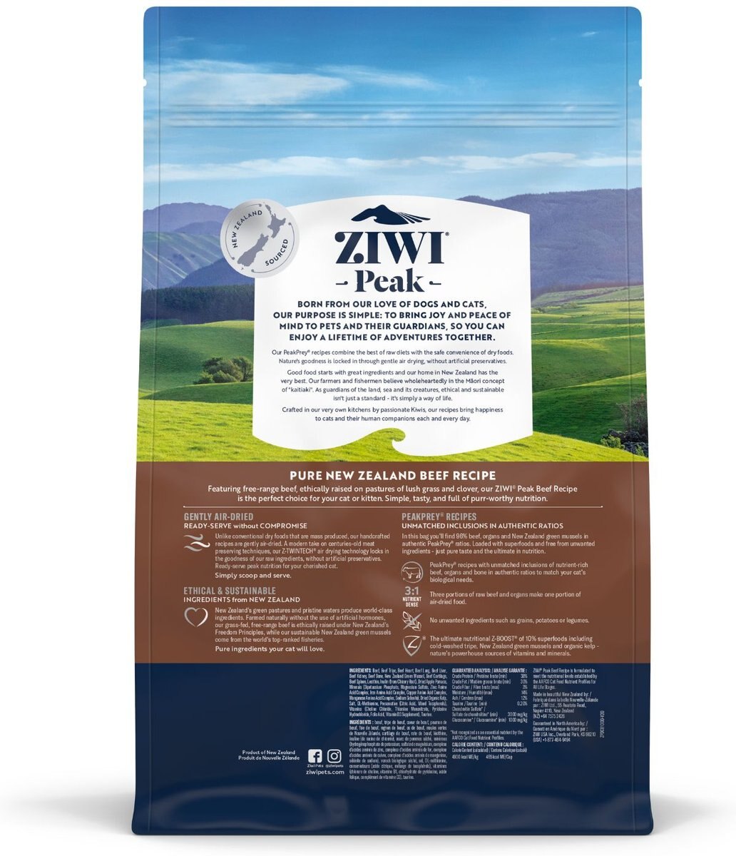 Ziwi Peak Air-Dried Beef Recipe Cat Food