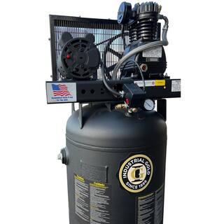 Industrial Gold 60 Gal. 3.5 HP Vertical 1-Phase Low RPM 125-PSI Electric Air Compressor with Quiet Operation CI51E61V