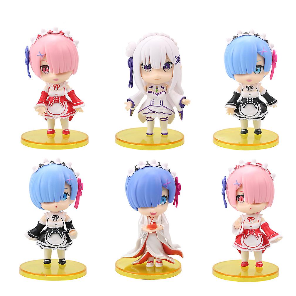 6pcs Rem Figure Toy Model