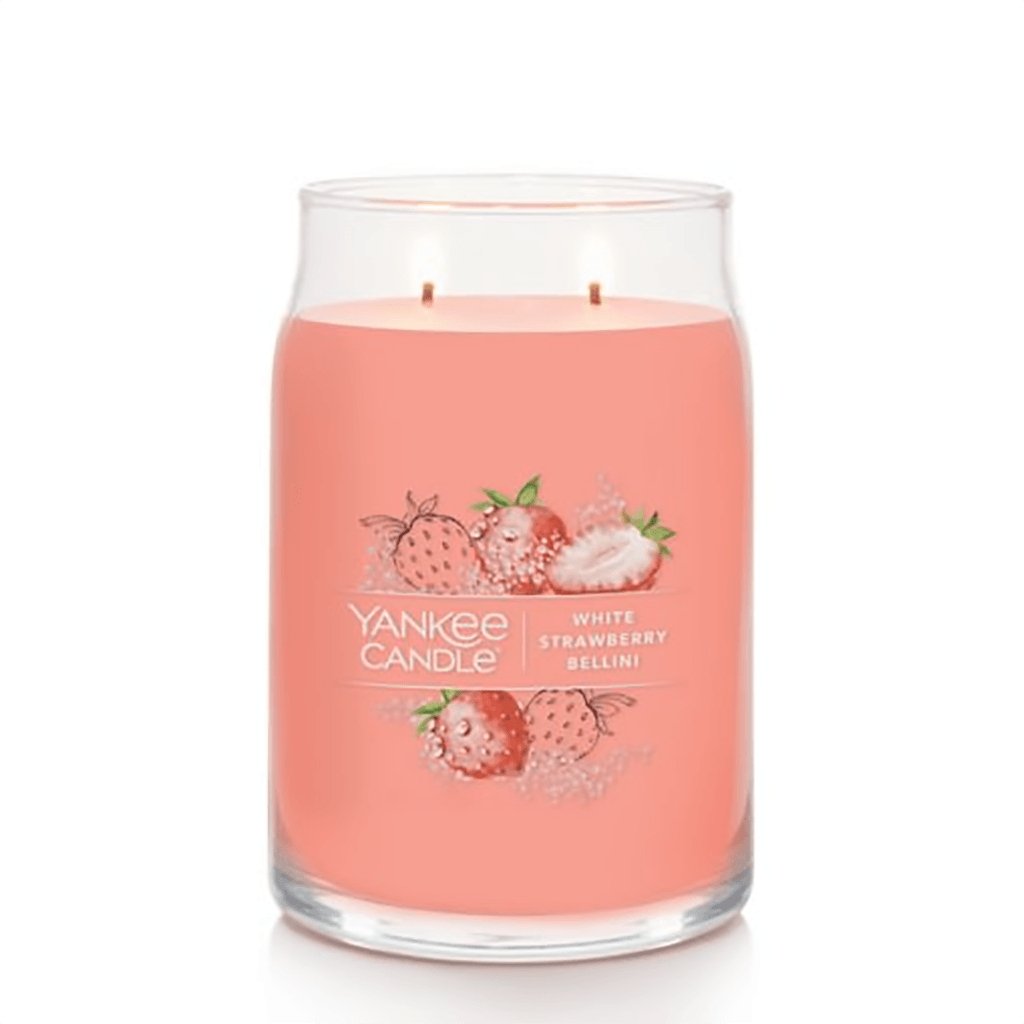 Yankee Candle  Signature Large Jar Candle in White Strawberry Bellini