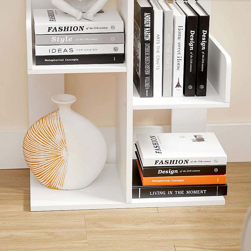 BreeBe White 8 Shelves Tree-Shaped Bookshelf