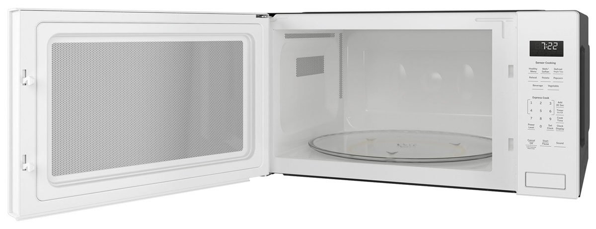 GE Profile ADA 2.2 Cu. Ft. White Built-In Sensor Microwave Oven