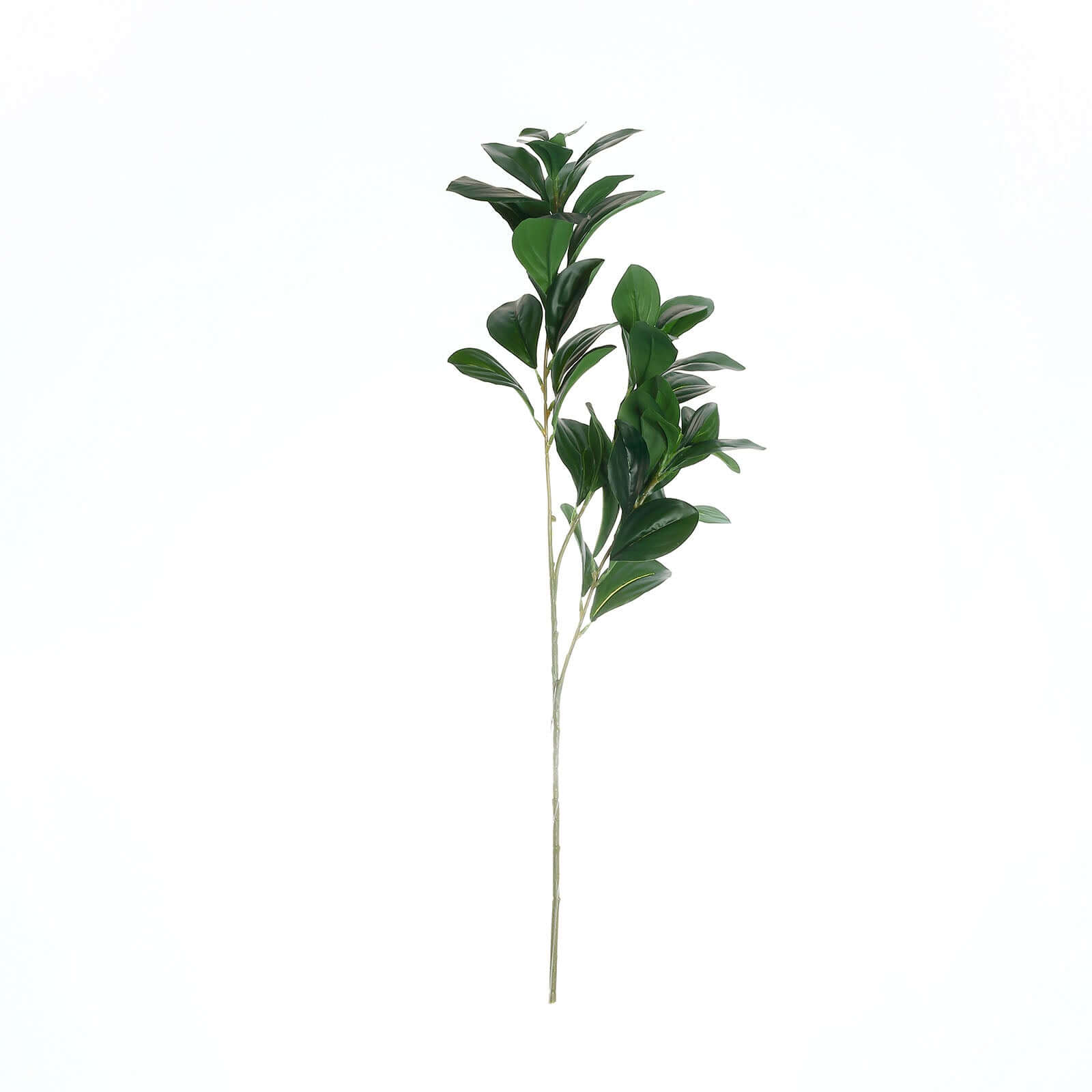 2 Stems Green Artificial Lemon Leaf Branches Faux Greenery Plant 26