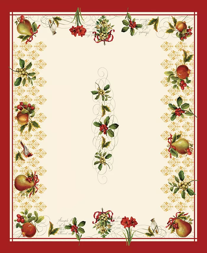 Laural Home Festive Opulence Tablecloth 70 x 84