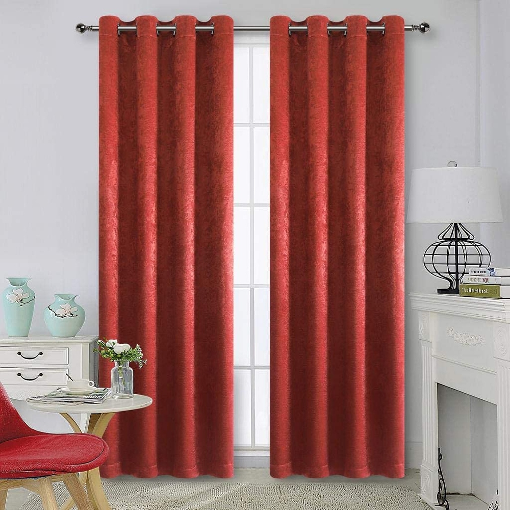 Thermal Insulated Blackout Grommet Top Curtain Panel Pair 52\