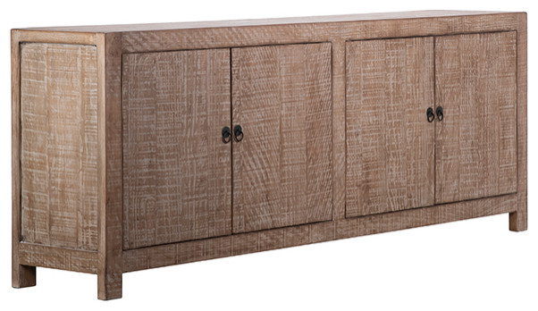 87 quotNatural Reclaimed Wood Sideboard Cabinet   Farmhouse   Media Cabinets   by Terra Nova Designs  Inc.  Houzz