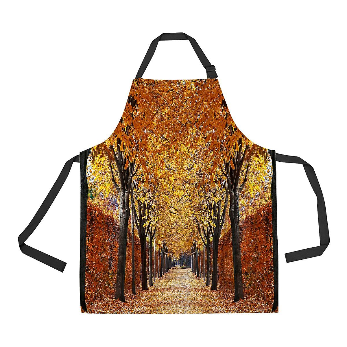 Autumn Alley Apron Home Kitchen Apron With Pockets