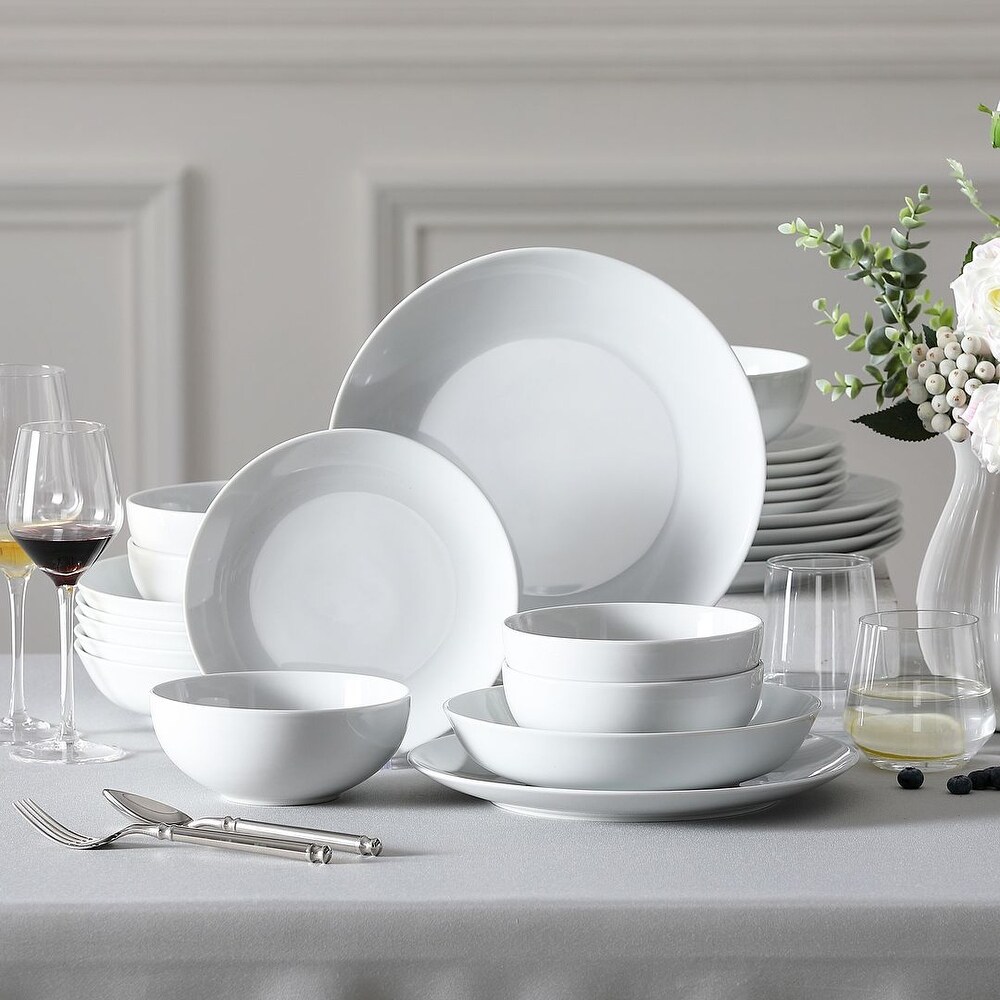 MALACASA Amelia Porcelain Dinnerware Set  Service for 6