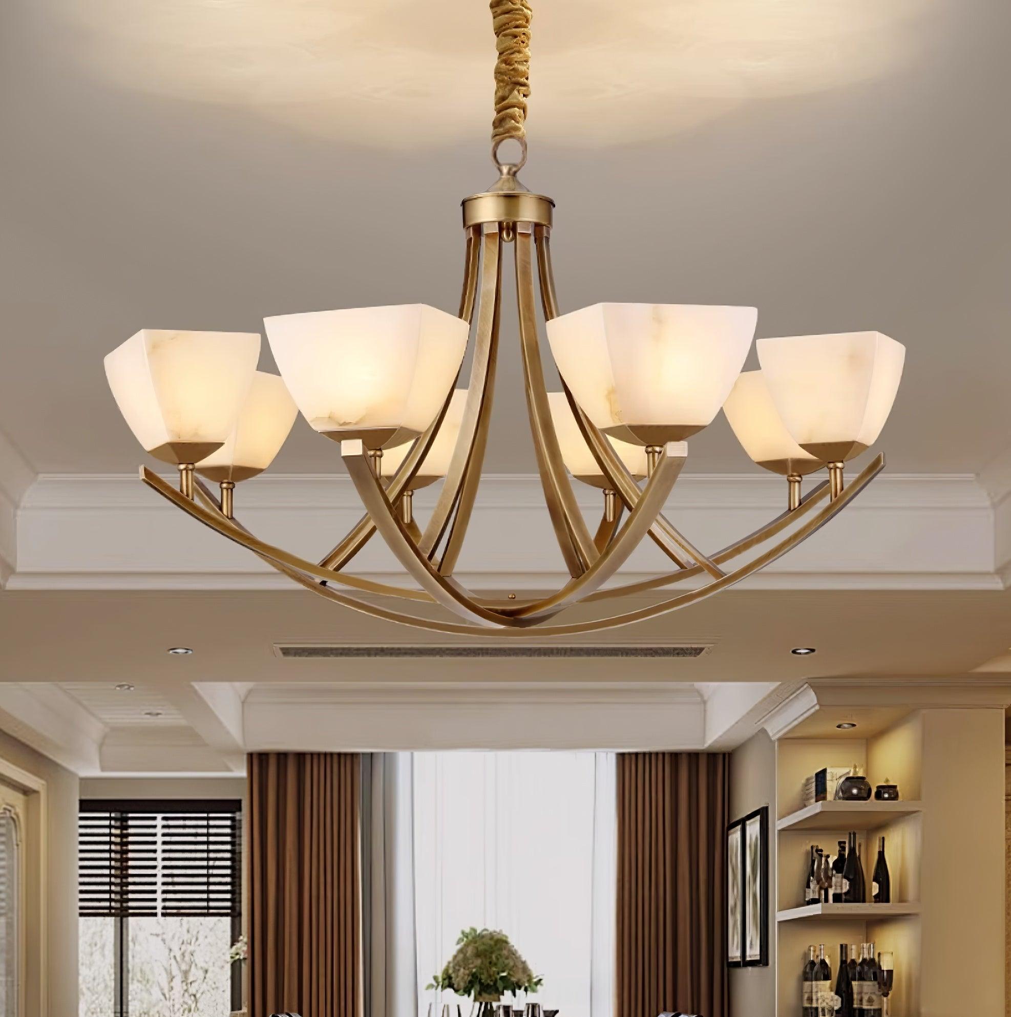 Dover Brass Chandelier