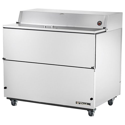 True TMC-49-SS Stainless Steel Milk Cooler - Forced Air - Single Access - 20.9 Cu. Ft.， White