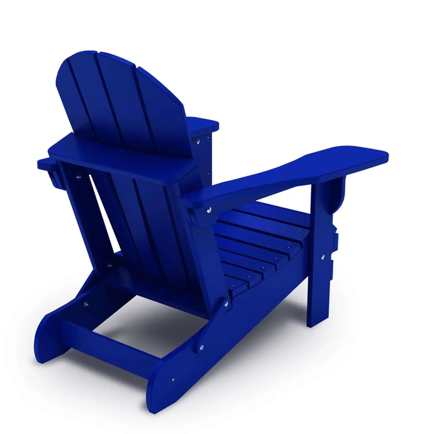 Leisure Line Blue HDPE Frame Adirondack Chair