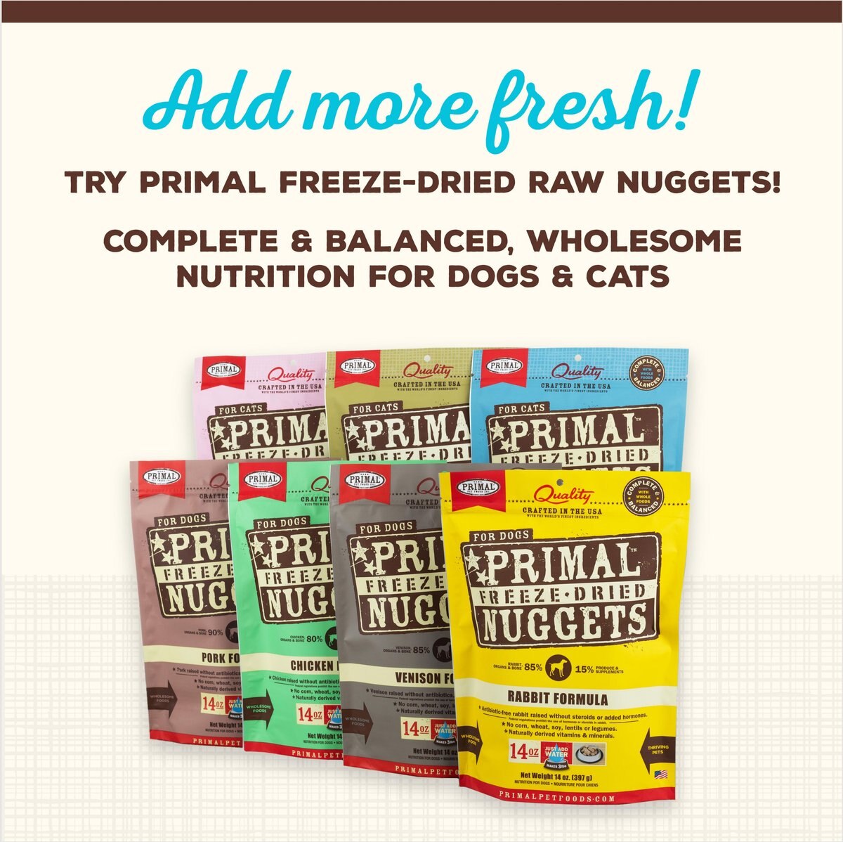 Primal Cupboard Cuts Fish Grain-Free Freeze-Dried Raw Dog Food Topper