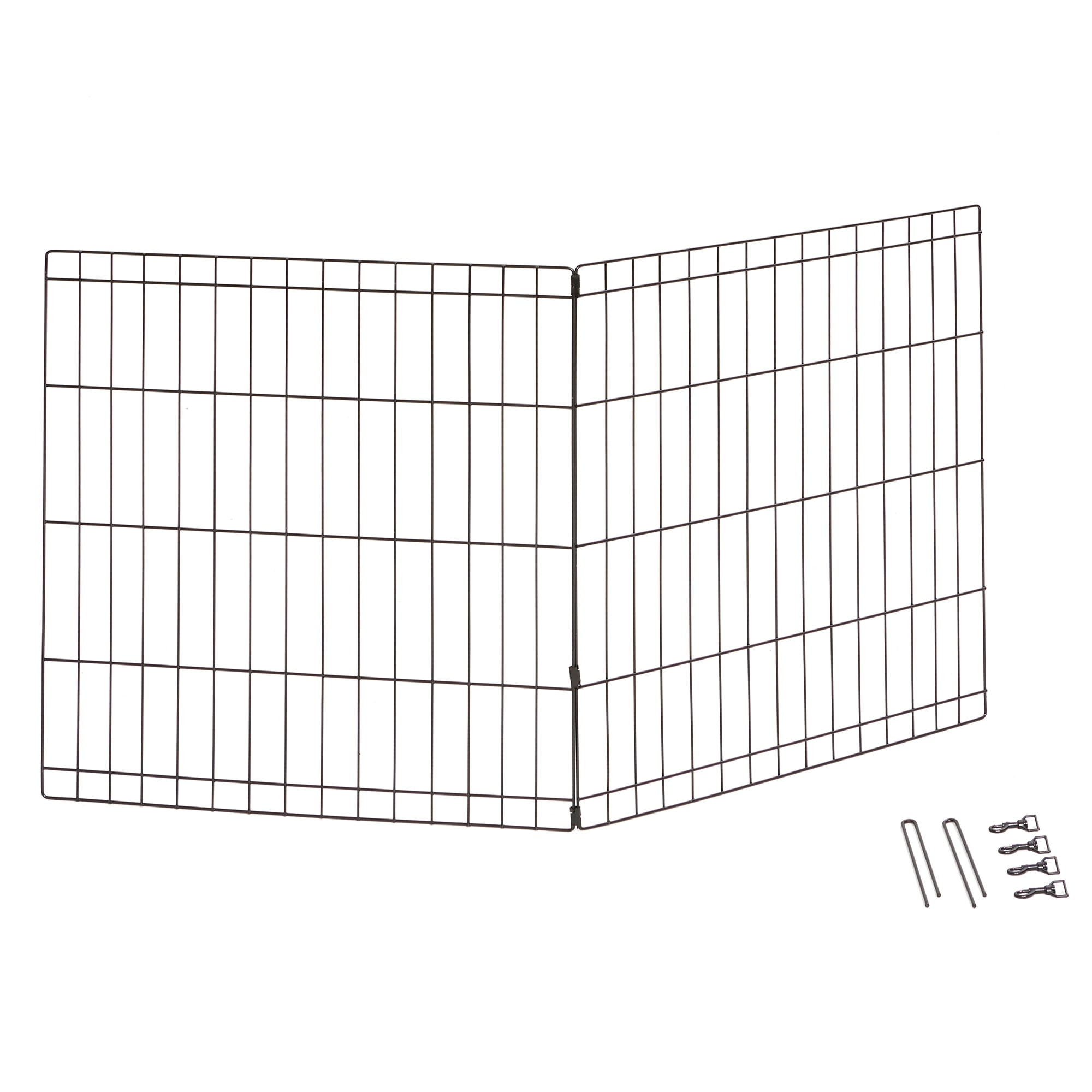 MIDWEST Black Add-on Panels Exercise Pen for Dogs， 24