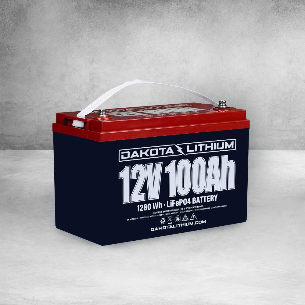 Dakota Lithium Battery with Charger 12V 100Ah Deep Cycle LifePO4 ;