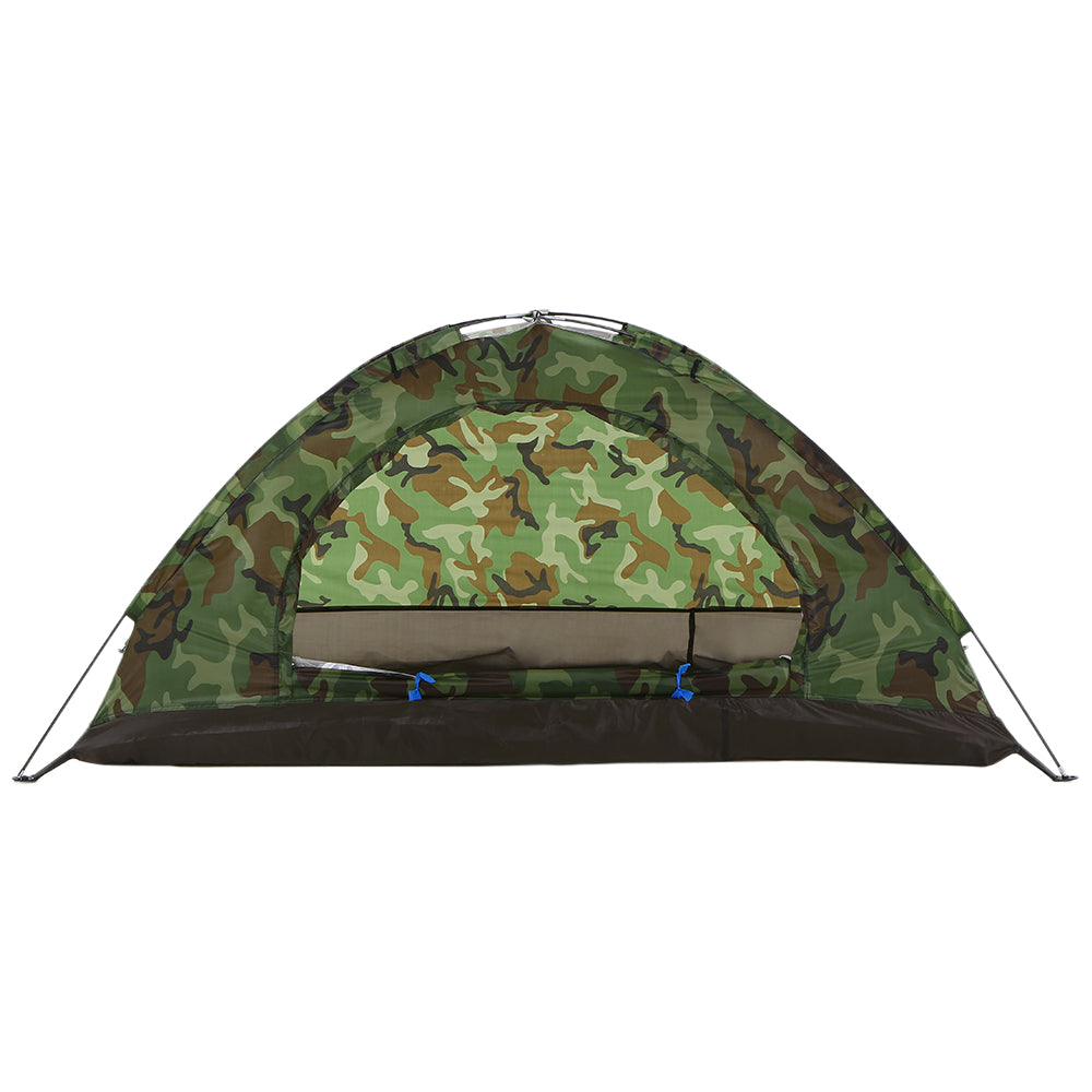 Camping Tent for 1 Person Single Layer Outdoor Portable Camouflage Travel Beach Tent