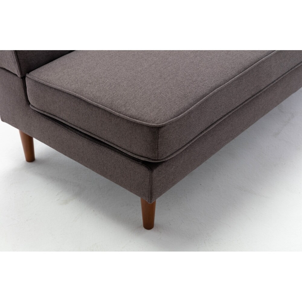 Modern Upholstery Sofa Bed with Wood Legs