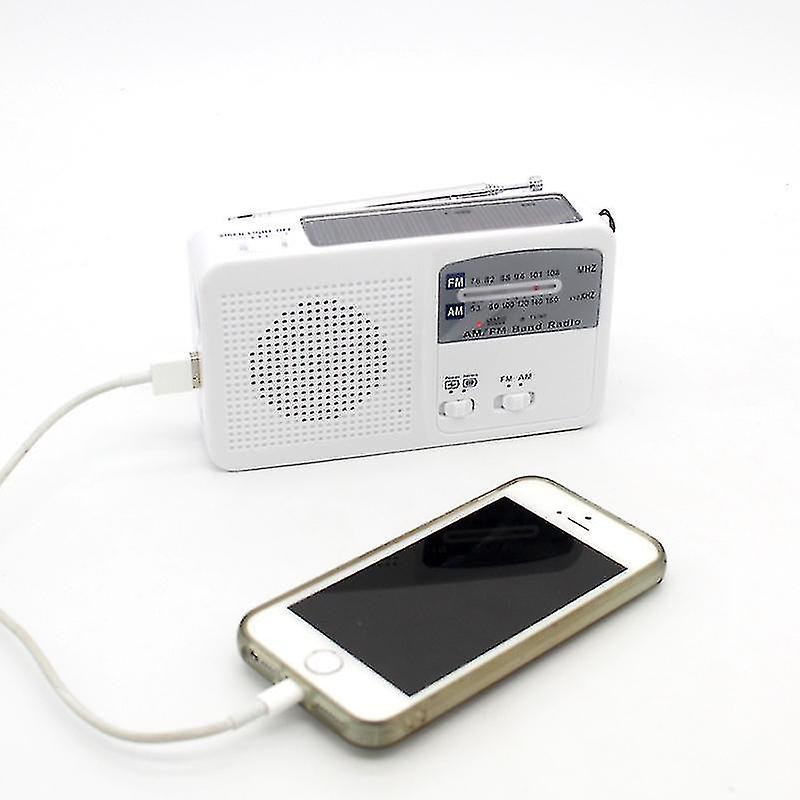 Naiwang Radio Solar Cranked Flash -funct Alarm Sound Mobile Ph Charging