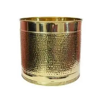 Classic Style Gold Polished Top Selling Planter Metal Planter Pots Garden Supplies For Living Room Use Home Decoration