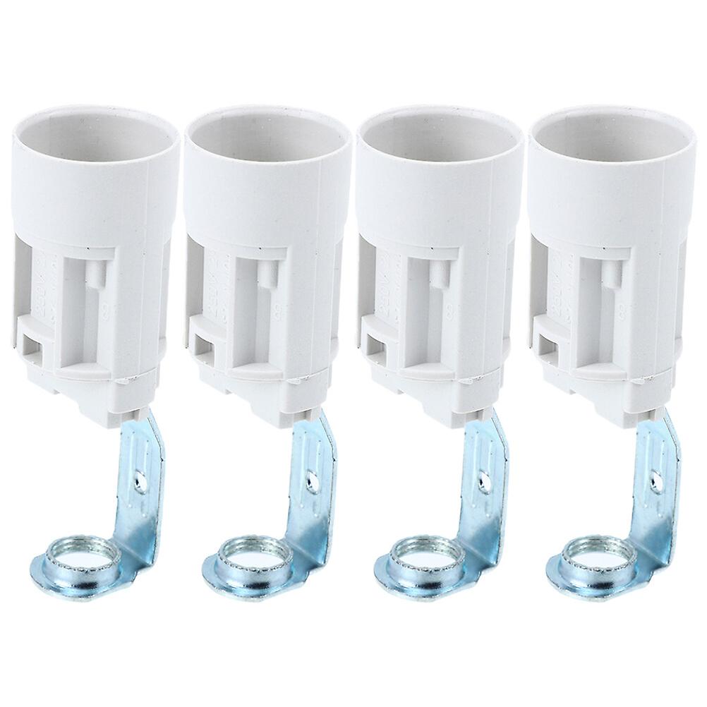 4pcs Candelabra Base Sockets Chandelier Candle Lamp Holder Lighting Fixture Replacement Parts