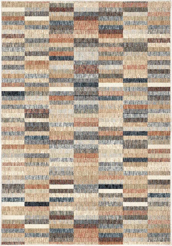 Ragtime Lambswool 5 x 7 Colorblock Area Rug