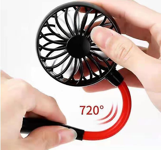 Portable Neck Fan， Personal Rechargeable Hanging Neck Sports Fan