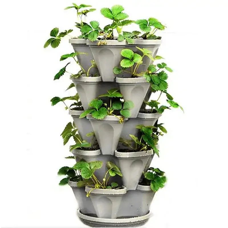 Stackable Strawberry  Herb  Flower  and Vegetable Planter   Vertical Garden Indoor/Outdoor