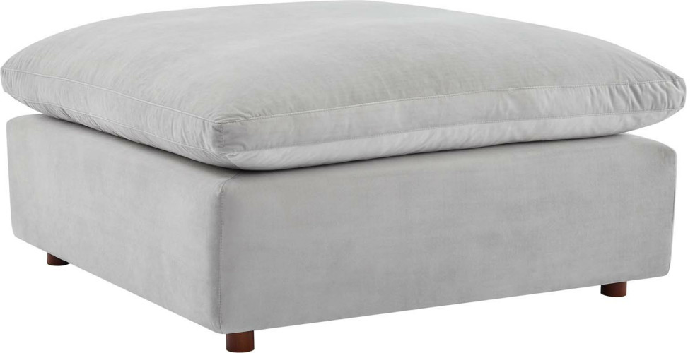 Wheatland Overstuffed Ottoman   Transitional   Footstools And Ottomans   by HedgeApple  Houzz