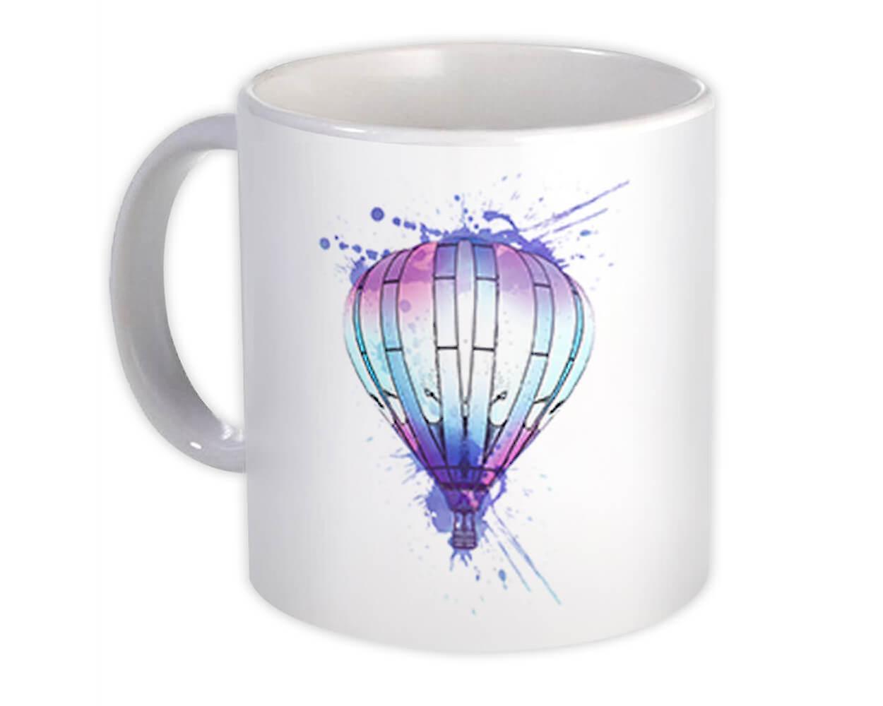 Gift Mug: Hot Air Balloon Transcend Color Girlish