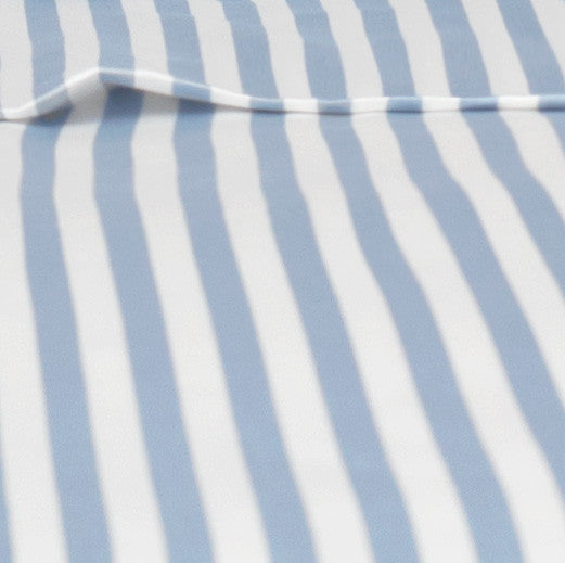 French Blue Striped Flat Sheet