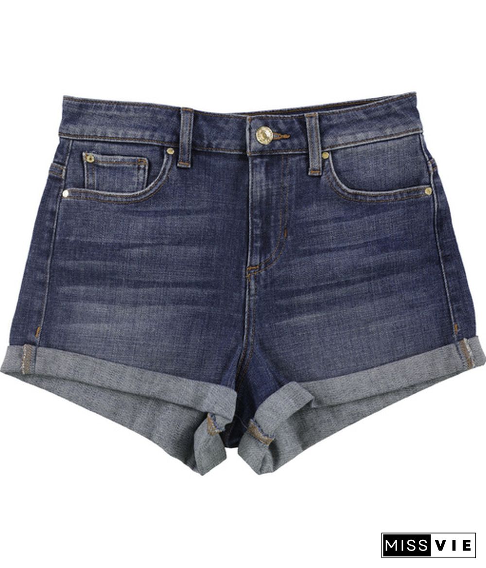 Guess Womens Claudia Casual Denim Shorts