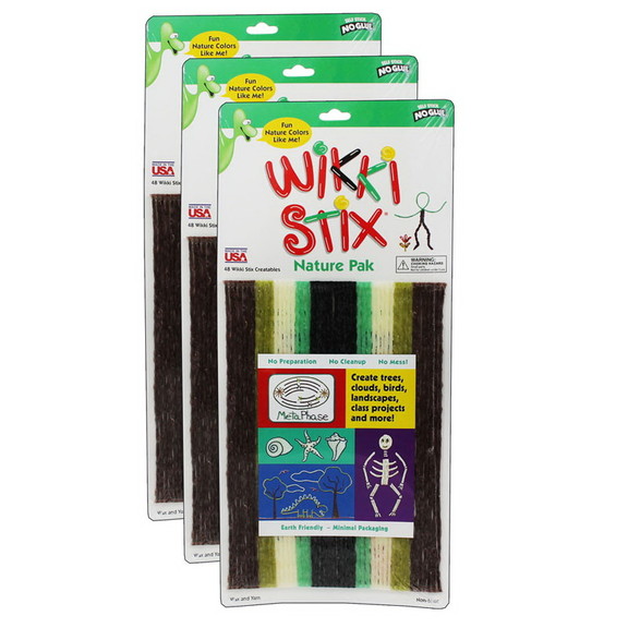 Wikki Stix WKX802 3 Wikki Stix Nature Colors (3 EA...