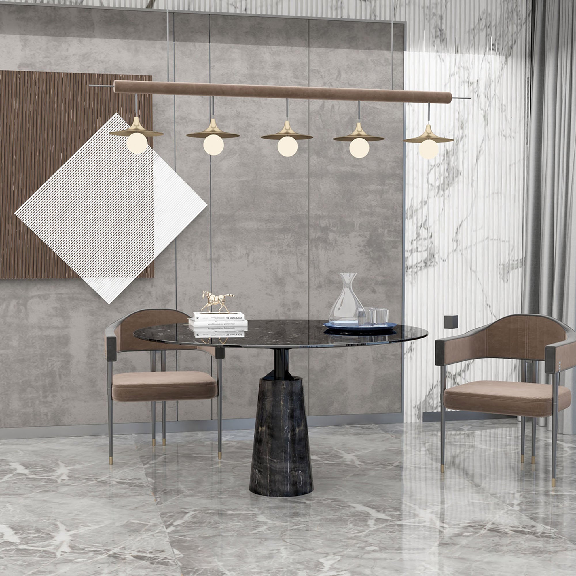 Palma Natural Marble Dining Table 308Dt